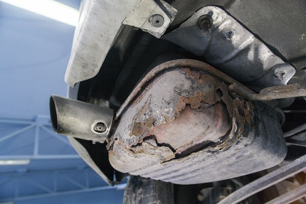 Look out for rust damage on the exhaust