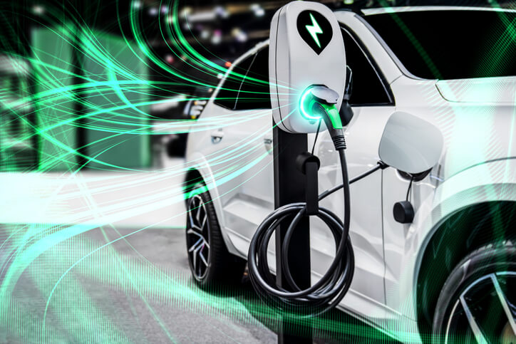 Futuristic hybrid car imagined by students in hybrid and electrical mechanic training