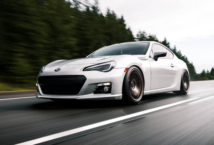 A silver 2024 Subaru BRZ, to be explored in automotive training