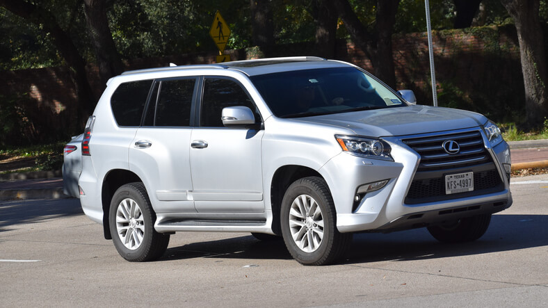 A silver 2023 Lexus GX, to be explored in auto mechanic school