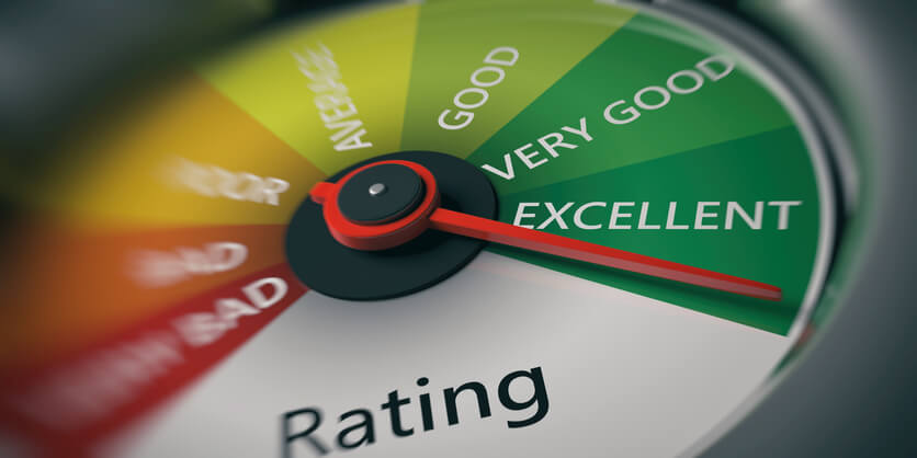 An image of the green score rating as seen in automotive school