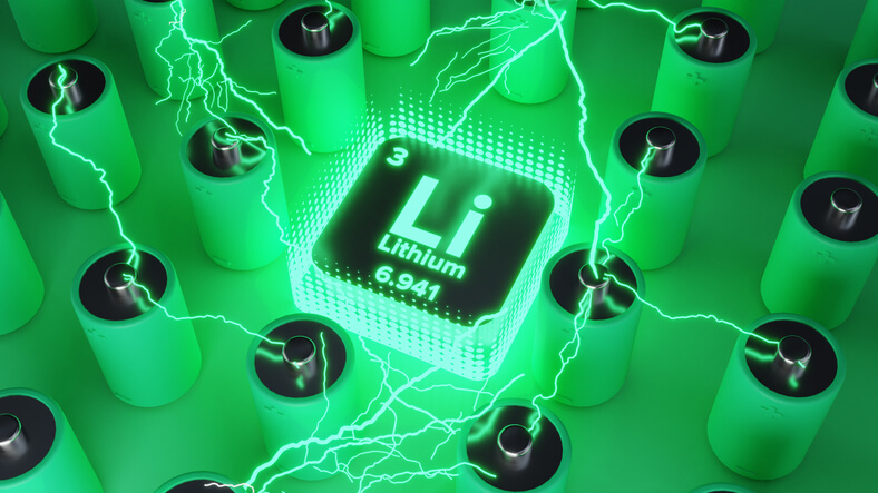 A concept image of an electric vehicle mechanic disassembling an EV battery for lithium, nickel, and cobalt recovery