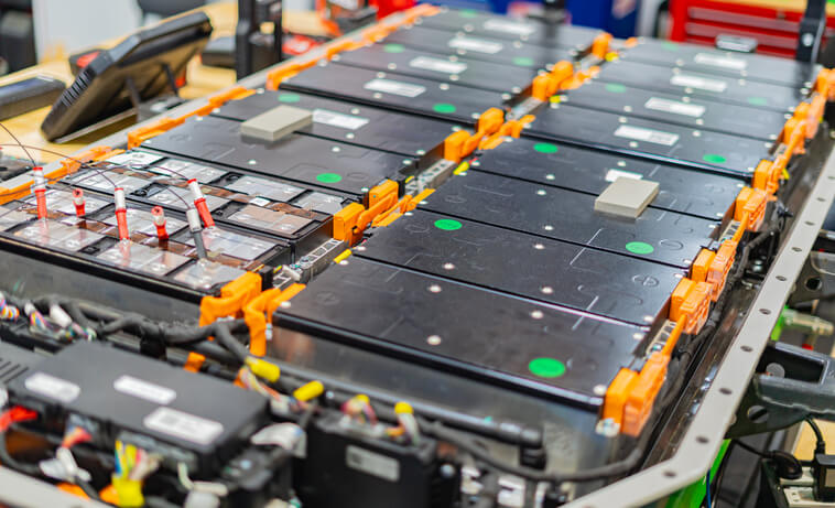 A hybrid vehicle power electronics assembly