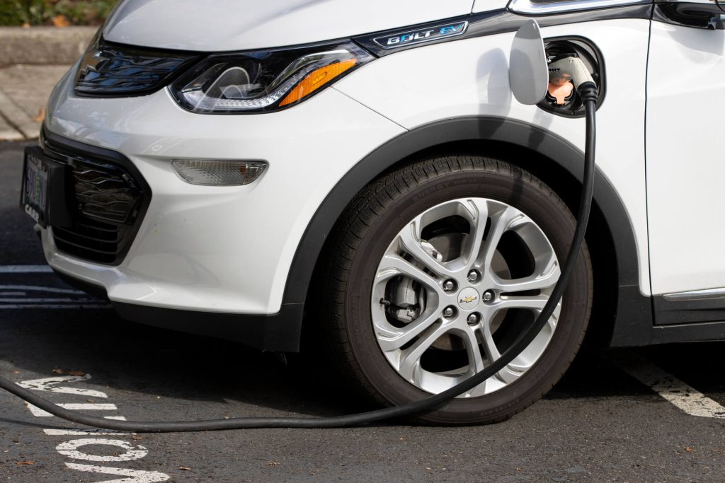 Chevrolet Bolt NACS charging port on the 2027 model